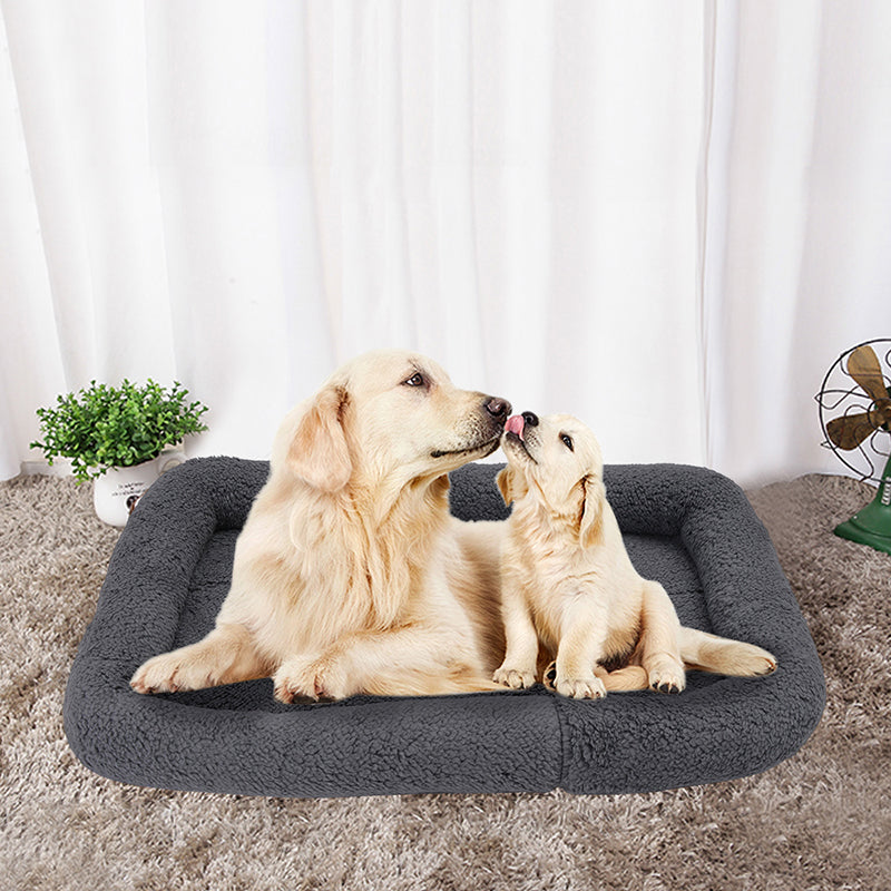 Warm Kennel For Small Medium Large Dogs Soft Fleece Nest Dog Mat Fall Winter Mat Damp-Proof Pet Bed Warming Dog House