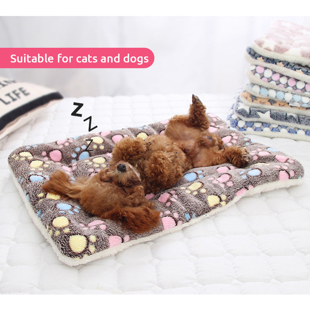 Flannel Pet Mat Dog Bed Winter Thicken Warm Cat Bed Dog Blanket Puppy Sleeping Cover Towel Cushion For Small Medium Large Dog