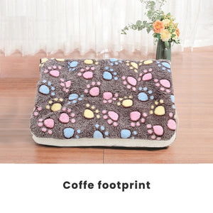 Flannel Pet Mat Dog Bed Winter Thicken Warm Cat Bed Dog Blanket Puppy Sleeping Cover Towel Cushion For Small Medium Large Dog