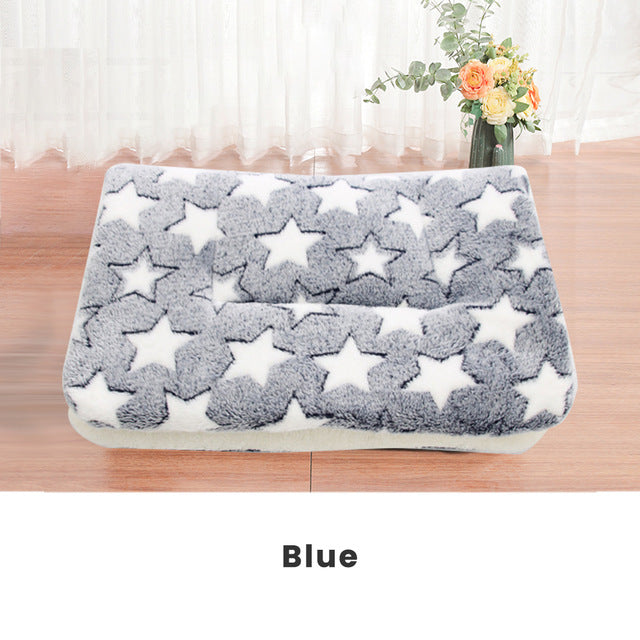 Flannel Pet Mat Dog Bed Winter Thicken Warm Cat Bed Dog Blanket Puppy Sleeping Cover Towel Cushion For Small Medium Large Dog