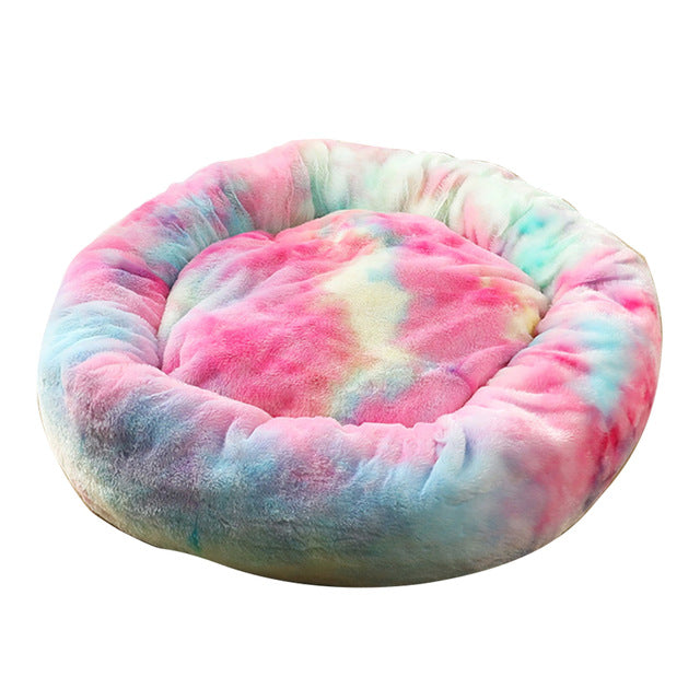 Round Cat Dog BedNest Deep Dogs Sleep House Kennel Cat Mattress For Small Medium Large Dog Cat Bed House Pet Mat