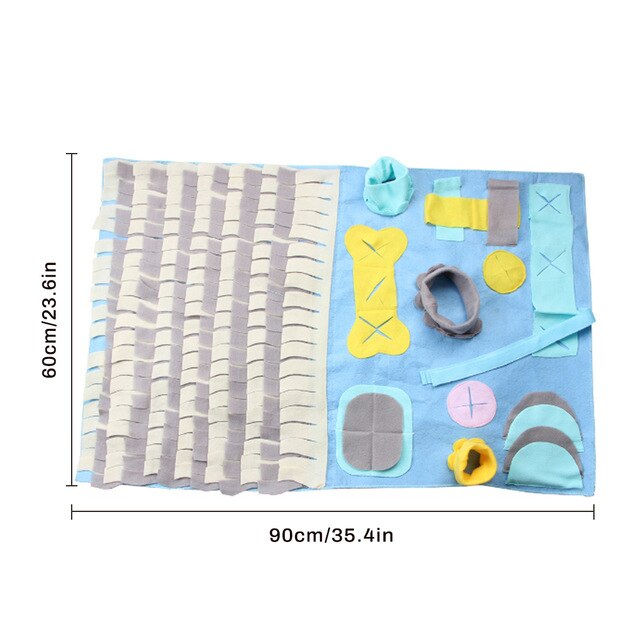 Pet Dog Mats Training Game Fine Design Blanket Pet Sniffing Blanket Chewing Biting For Fun Nose Training Dog House Pads