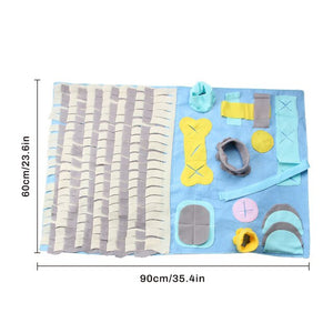 Pet Dog Mats Training Game Fine Design Blanket Pet Sniffing Blanket Chewing Biting For Fun Nose Training Dog House Pads