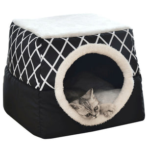 L/XL Pet Cat Dog Nest Dual Use Warm Soft Sleeping Bed Pad For Pet Non-slip Breathable Cat House Dog Sleeping Mat Blanket Kennel