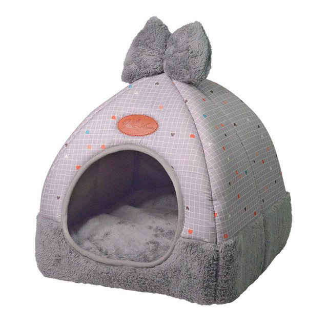 L/XL Pet Cat Dog Nest Dual Use Warm Soft Sleeping Bed Pad For Pet Non-slip Breathable Cat House Dog Sleeping Mat Blanket Kennel