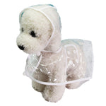 Dog Waterproof Raincoat for Puppy Outdoor Transparent Pet Dog Raincoat Pet Summer Clothes Pet Rainy Day Travel Equipment Small