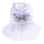 Summer White Dog Dress For Pet Dog Clothes Wedding Dress Skirt With Bow Puppy Clothing Spring Fashion Pet Clothes XS-XL